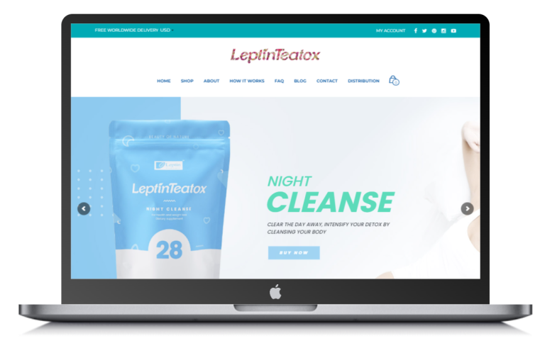 LeptinTeatox | Web Design & UX, WooCommerce Development