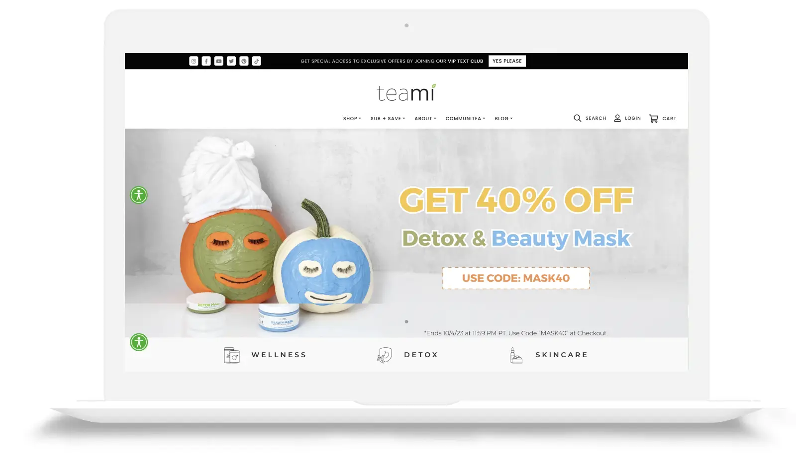 Websites for Wellness and Skincare Brand