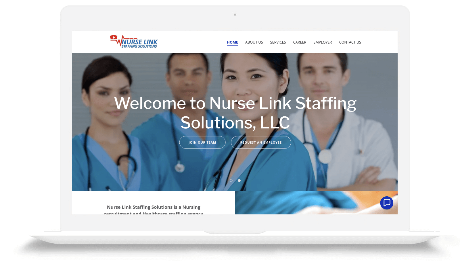 Logo Design, UI/UX, WordPress web design | Nurse Link