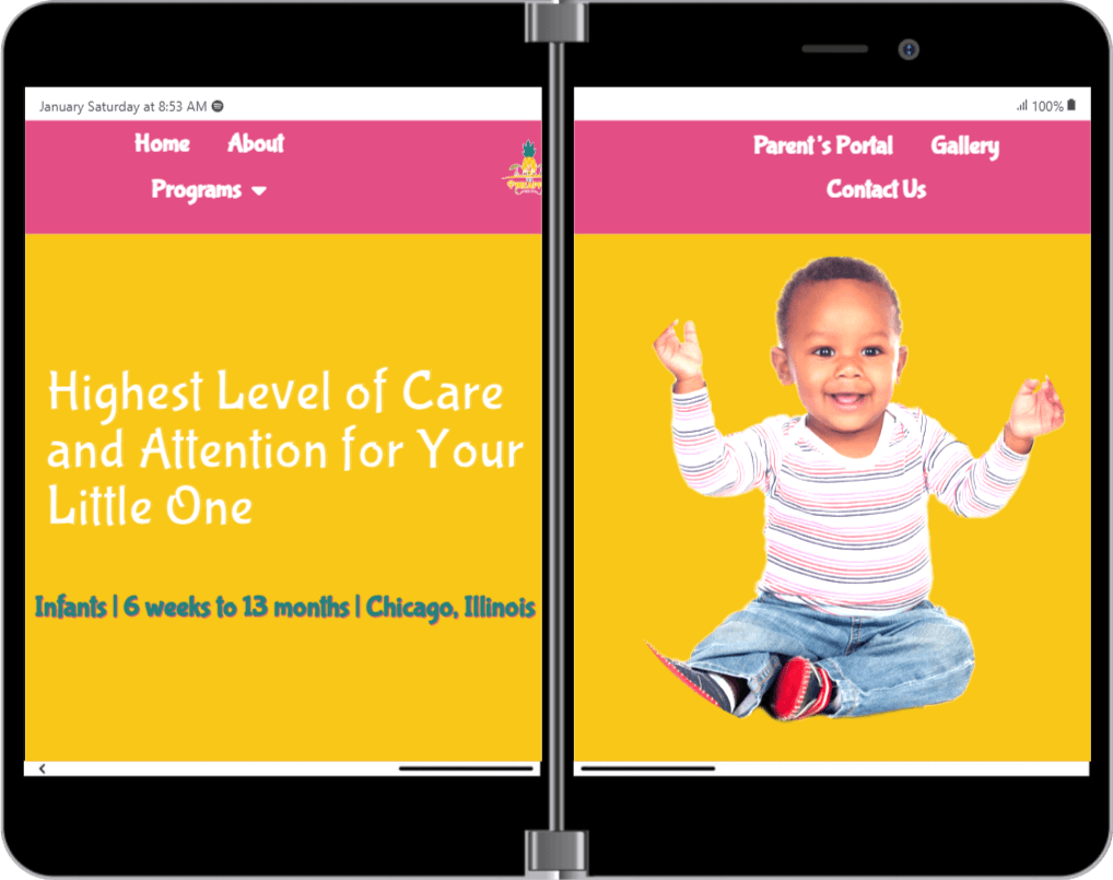 Child Care Web Design