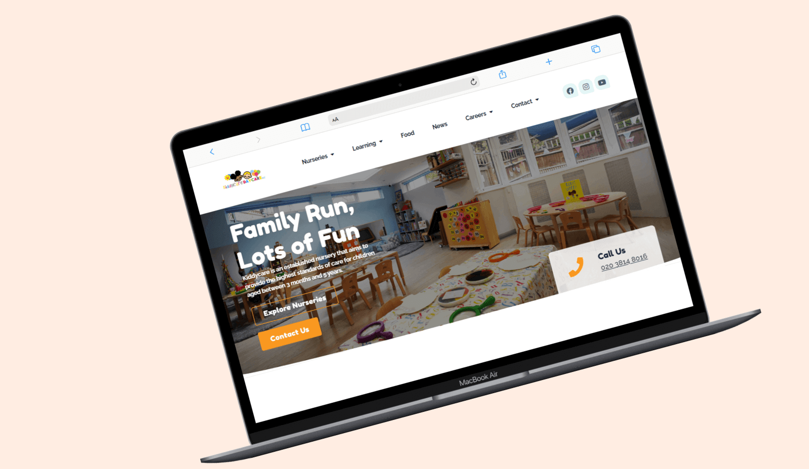 Childcare web design agency