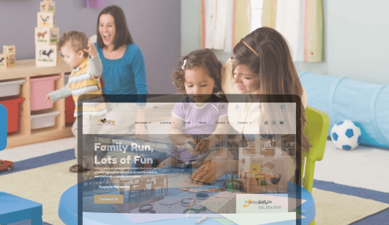 Daycare center web design company